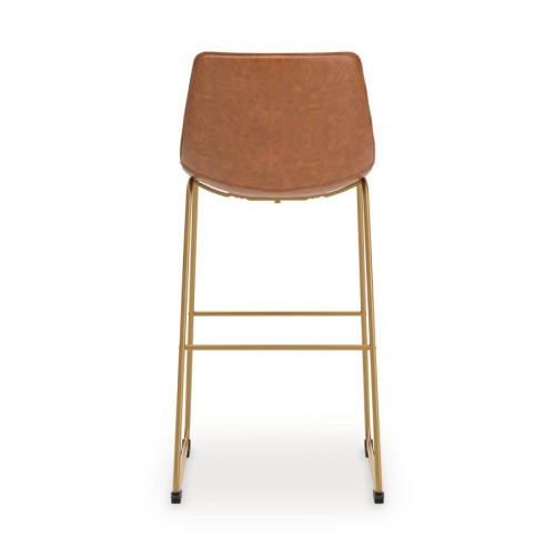Ciabori - Toast / Gold - Tall Upholstered Barstool (Set of 2)