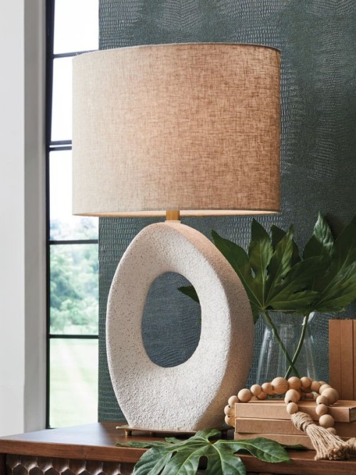 Trentlen - Cream / Gold Finish - Paper Table Lamp