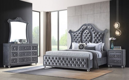 Cameo - Queen 5 Piece Bedroom Set - Gray