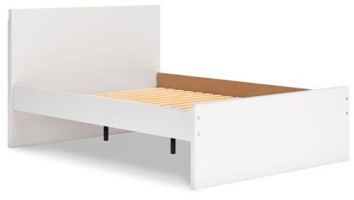 Onita - White - Queen Panel Platform Bed With 2 Side Storage