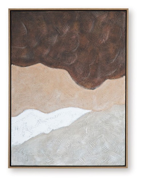 Fanthorne - Tan / Brown / White - Wall Art