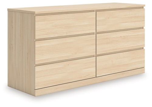 Onita - Natural - Six Drawer Dresser