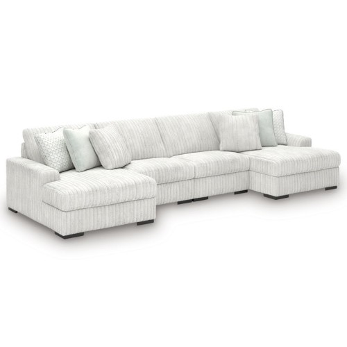 Stupendous - Alloy - 5-Piece Sectional With LAF Corner Chaise