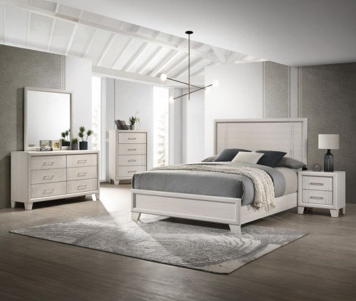 Charlie - Full 5 Piece Bedroom Set - Charcoal
