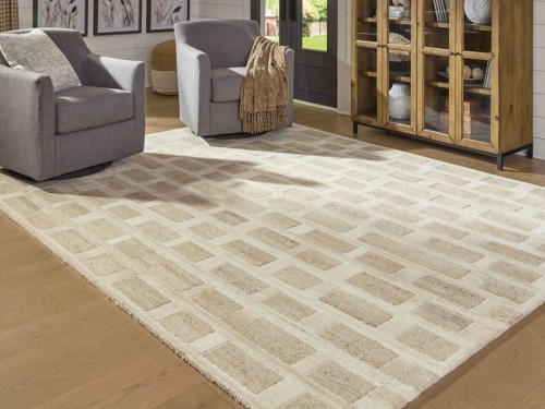 Lisgrove - Tan / Brown / White - Large Rug