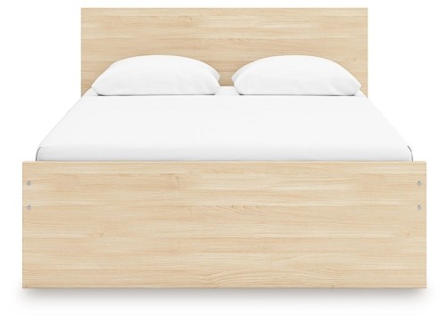 Onita - Natural - Twin Panel Platform Bed With 1 Side Storage