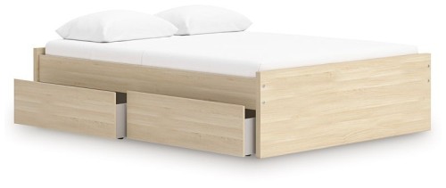 Onita - Natural - Twin Platform Bed With 1 Side Storage