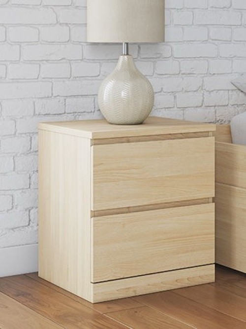 Onita - Natural - Two Drawer Night Stand