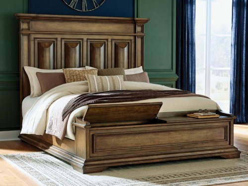 Frantanna - King Panel Storage Bed - Brown