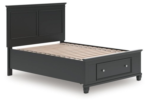 Lanolee - Black - Twin Panel Bed