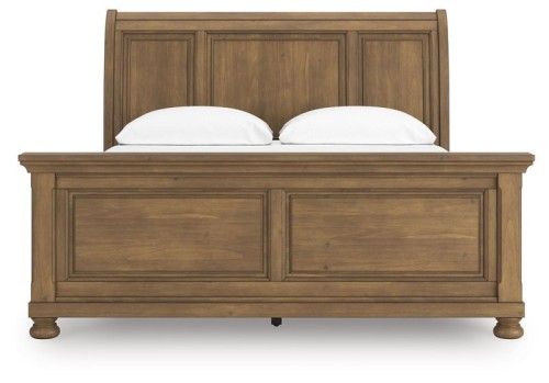 Feddinger - Medium Brown - King Sleigh Bed