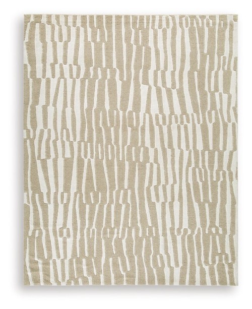 Corrbell - Beige / White - Medium Rug