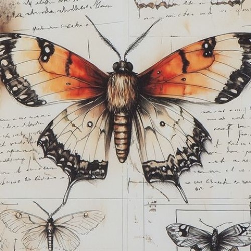 Jossletts - Orange / Black / Ivory - Wall Art Set (Set of 3)