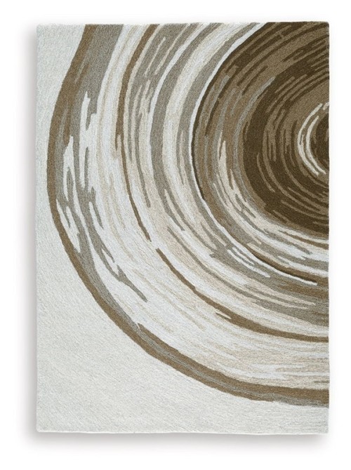 Rizwana - Ivory / Brown / Gray - Medium Rug