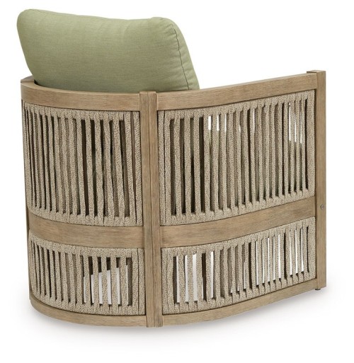 Serena Shores - Beige / Green - Lounge Chair With Cushion (Set of 2)