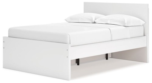 Onita - White - Queen Panel Platform Bed With 2 Side Storage