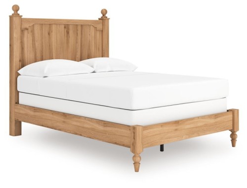 Aleaport - Warm Brown - King Panel Bed