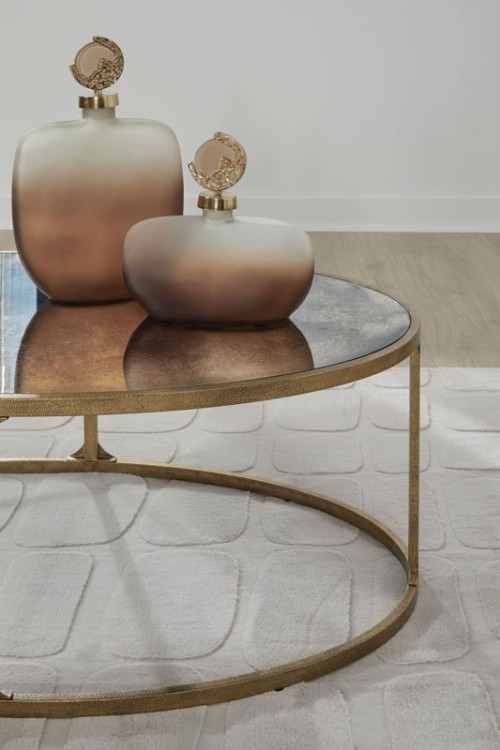Korajane - Antique Gold - Round End Table