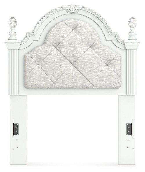 Kozlani - Twin Upholstered Panel Headboard - White