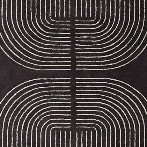 Eldonmore - Black / Ivory - Large Rug