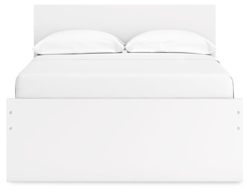 Onita - White - Queen Panel Platform Bed With 2 Side Storage