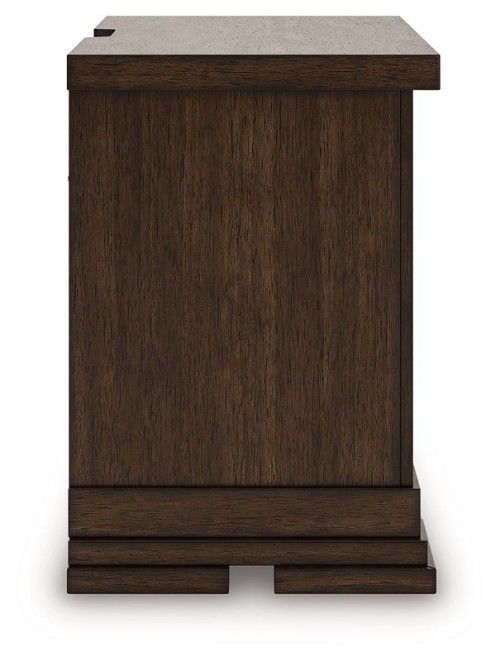 Taffenbrook - Medium Brown - Three Drawer Night Stand