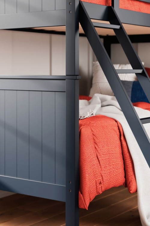 Nextonfort - Black - Twin Over Twin Bunk Bed