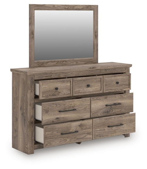 Rusticott - Brown - Dresser And Mirror