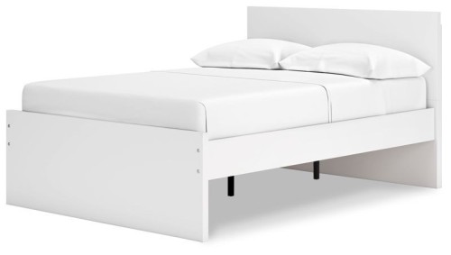 Onita - White - Queen Panel Platform Bed With 2 Side Storage