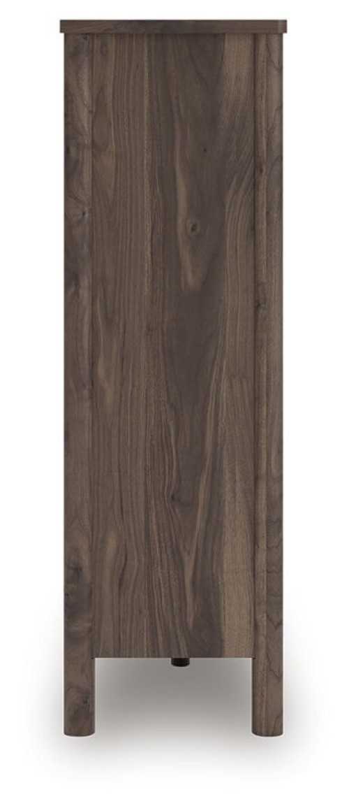 Pamytta - Brown - Five Drawer Wide Chest