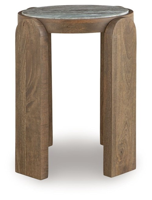 Gavrilley - Gray / White / Brown - Accent Table