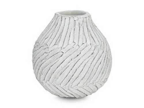 Shelvie - Distressed White - Vase - 12"