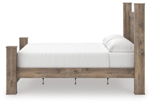 Rusticott - Brown - Queen Poster Bed