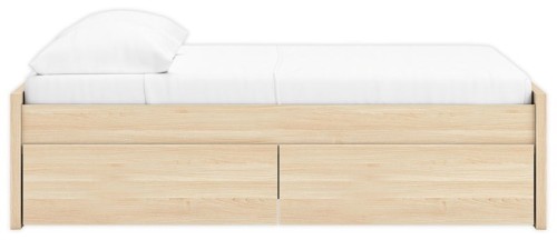 Onita - Natural - Twin Platform Bed With 1 Side Storage