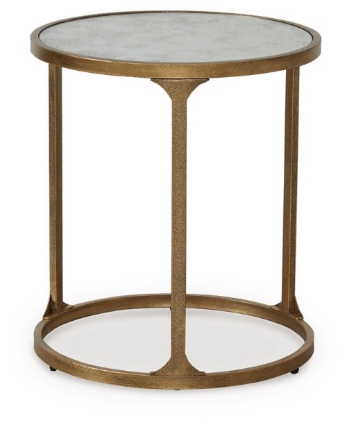 Korajane - Antique Gold - Round End Table