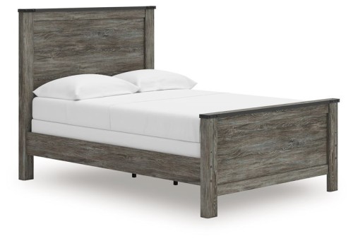 Frandern - Black / Gray - Queen Panel Bed