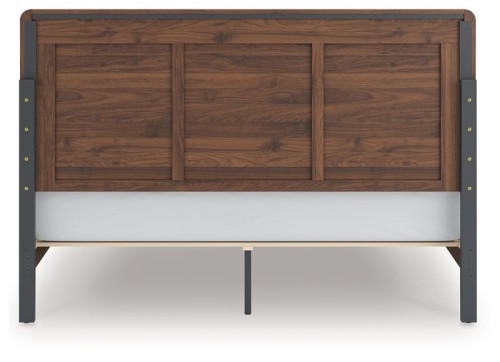 Fortlorn - California King Panel Bed - Walnut Brown