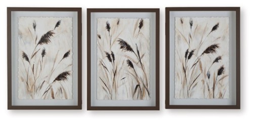 Honslow - Brown / Black / White - Wall Art Set (Set of 3)
