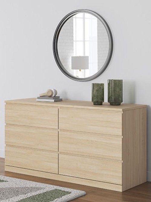 Onita - Natural - Six Drawer Dresser