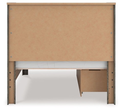 Frandern - Black / Gray - Queen Panel Bed