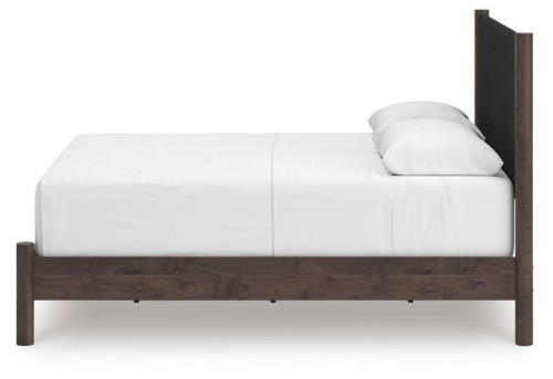 Pamytta - Brown - King Upholstered Panel Bed