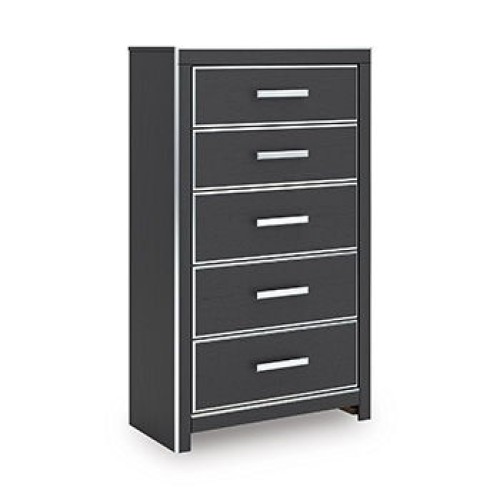 Zuraleus - Five Drawer Chest - Black