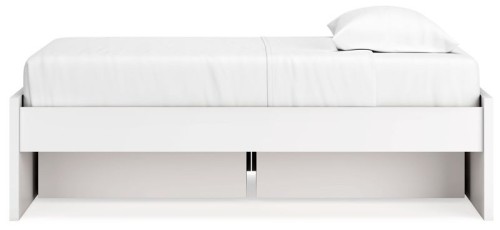 Onita - White - Queen Platform Bed With 2 Side Storage