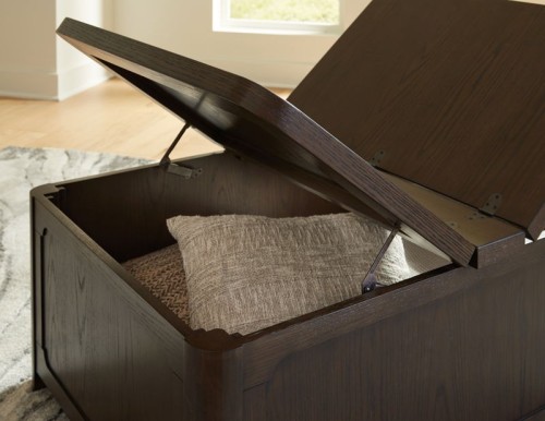 Breckington - Dark Brown - Cocktail Table With Storage