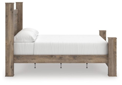 Rusticott - Brown - Queen Poster Bed