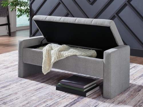 Akselman - Gray - Storage Bench