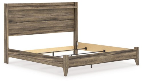 Elbrim - Brown - Queen Panel Bed