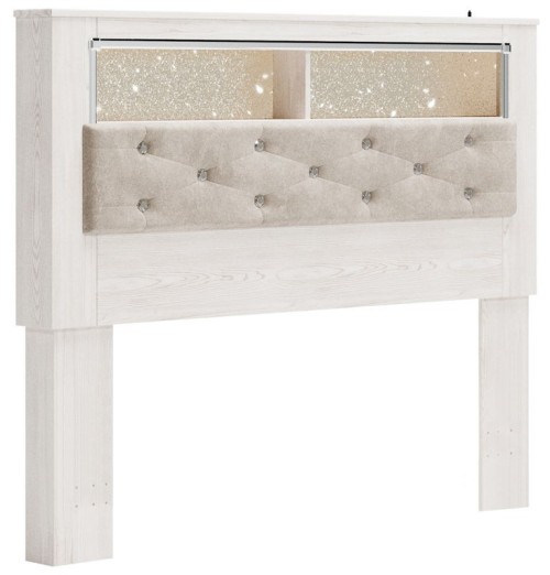 Altyra - White - King UPH Panel Bookcase HDBD