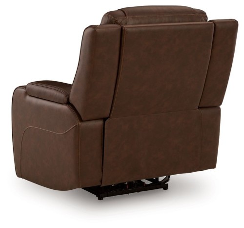 Knightington - Caramel - Power Recliner With Audio Seating