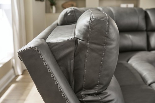 Bleckley - 6-Piece Power Reclining Sectional With LAF And RAF Recliners - Anchor